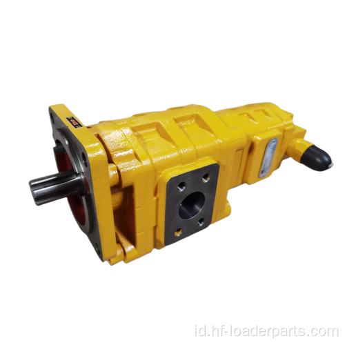 Pompa gear hidrolik ganda/pompa oli gear untuk XCMG